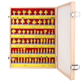 UTRUSTTO Router Bits 70 Pieces, 1/2 Inch Shank Tungsten Carbide Router Bit Set, for Professional and Beginners Carpenter