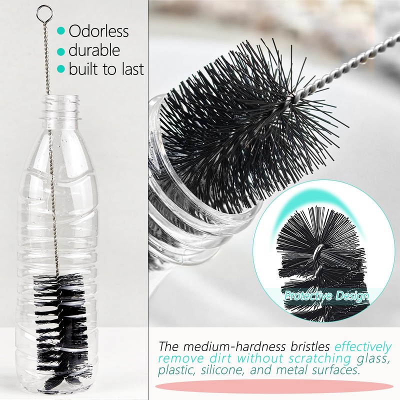 6 Pcs Straw Cleaner Brush Set, 12 Inch Long Pipe