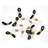 Ruwado 16 Pcs Eyeglasses Chain Ends Anti Slip Silicone Spring