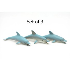 Dillon Dolphin, Bottlenose,  Very Nice Plastic Replica   2 3/4-inch      F599 B35 - 3 PACK