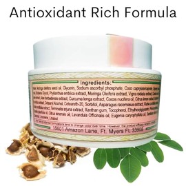 Moringa Energy Life- Crema Antienvejecimiento 13 Potentes Hierbas Ayurvédicas con Antioxidantes, Aceites Vírgenes de Moringa, Sésamo, Su