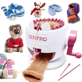 SENTRO Knitting Machine 22 Needles, Smart Circle Knit Loom Machine,DIY Knitting Crochet Machine for Adults and Kids ﻿