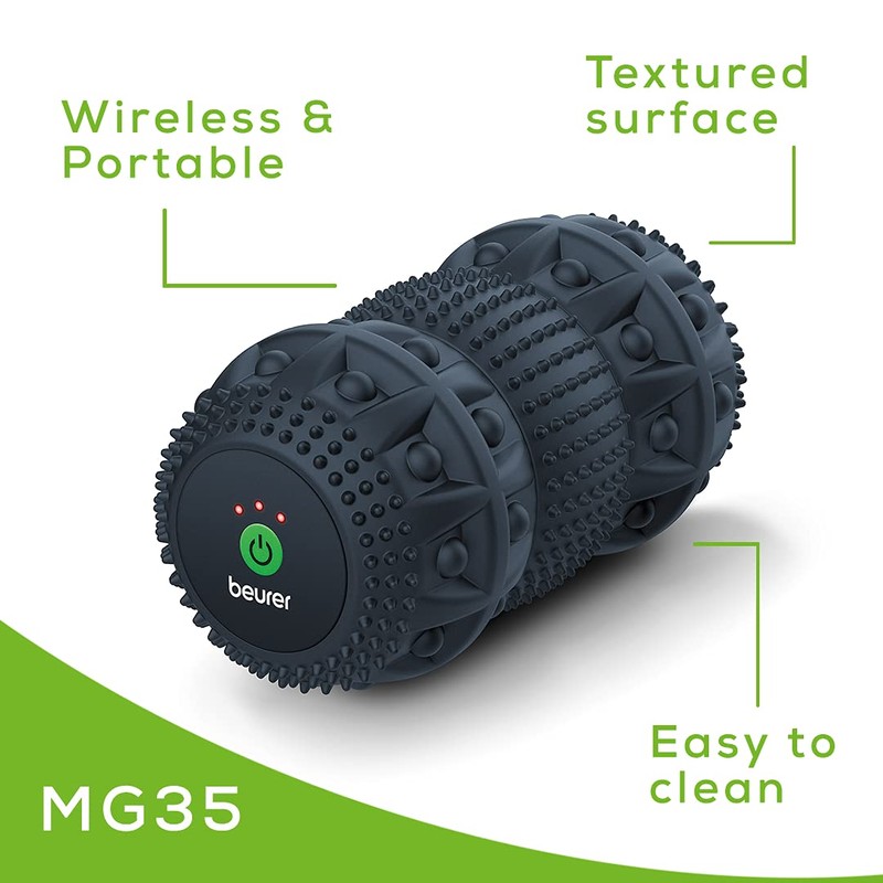Beurer 3-Speed Vibrating Massage Roller - High-Intensity Deep Tissue Massager