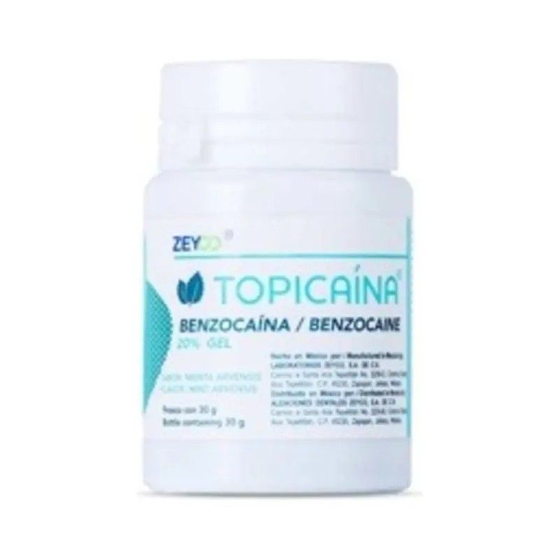 Topicaína Benzocaína 20% – Frasco 30 g (Pack 3) Zeyco