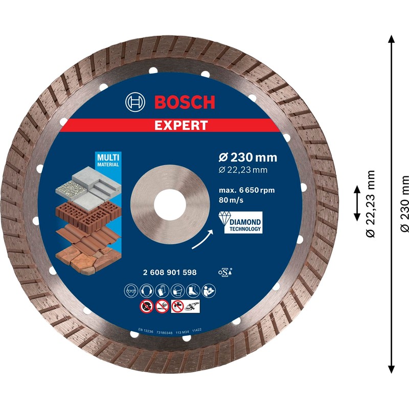 Bosch Accessories Bosch Accessories Bosch Professional 1 x Expert MultiMaterial