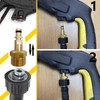 2 Pcs Gold M22 Adapter High Pressure Washer Hose Adapter