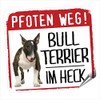 Bull Terrier Bull Terrier Small Car Sticker Paw Way Dog