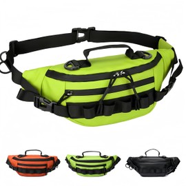 Fishing Fanny Pack,YIANTU,Fishing Backpack For Men & Women,Fly Fishing Bag,Fishing Tackle Bag,Ideal For Fishing, Camping, Hiking And More! (Green Colour)