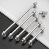 Amerdeco 10 Pack Brushed Satin Nickel Cabinet Pulls 5 Inch(128mm)