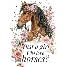 MAXBYE Horse Diamond Painting Kits for Adults, 5D Animals Diamond Art Kits for Beginners, Round Full Drill Fantasy Diamond Painting Art, DIY Diamond Art Painting For Home Décor Items, 30x40cm