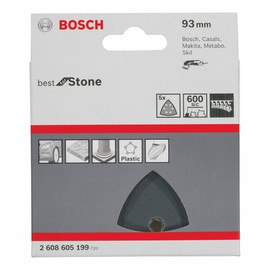 Bosch 2608605199 Sanding Discs B:S Grit K600 Pack of 5