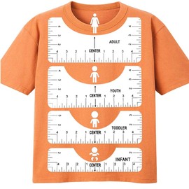 4 Piezas Guía de Regla Vinilo para Camisetas Alineación Reglas a Diseños Centrales Herramienta de Alineación de Camiseta Reglas a Diseños Centrales Herramienta Alineación Prensa Calor Costura