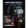 Marsauto H11 Bulb, 30000LM Brightness Output 6000K Cool White,H8 H9