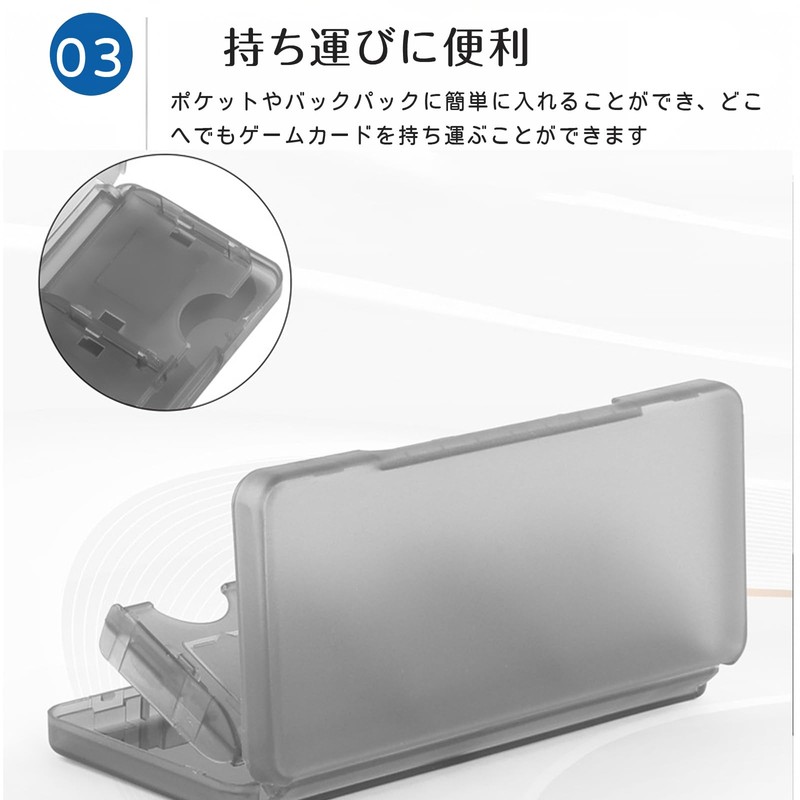 OKAWASI 3DS Card Case, Game Card Case, Set of 3,