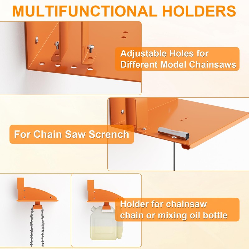 FLEXI RODS Chainsaw Holder, Chainsaw Wall Mount for Stihl MS250,