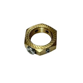20mm Brass Earthing Locknut, 20mm Earth Nut Pack of 1