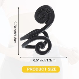 AWAVM 5 Pairs Acupressure Earrings, Promote Boost Metabolism Ear Clips, Unisex Non-Pierced Earrings for Reduce Swelling