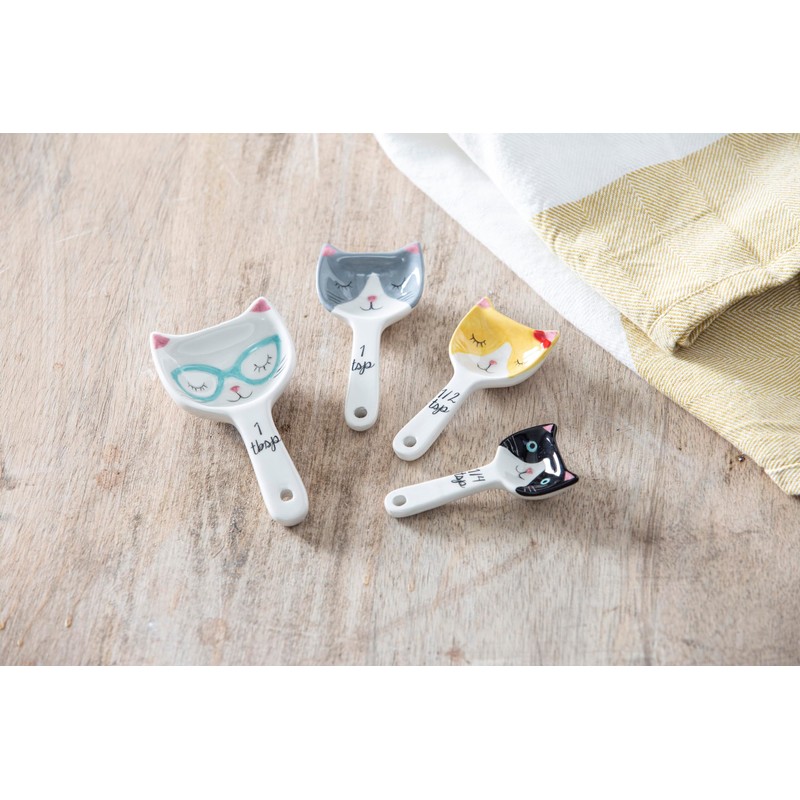 Davis & Waddell Kitty Crew Measuring Spoons Set (4 Pieces)