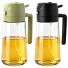 RMNJPW 2Pcs Glass Oil Sprayer for Cooking 16oz/470ml, Kitchen Gadget