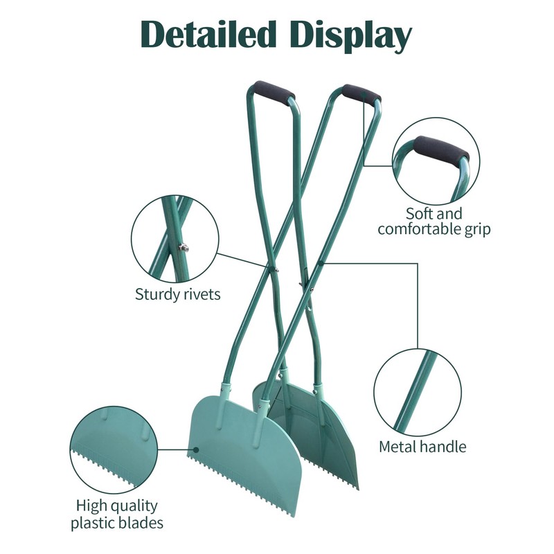 JACEPFY Leaf Grabber Leaf Rake Picker Upper Scoops with Long