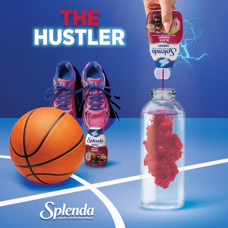 SPLENDA Energy Liquid Water Enhancer Drops, Sugar Free, Zero Calorie,
