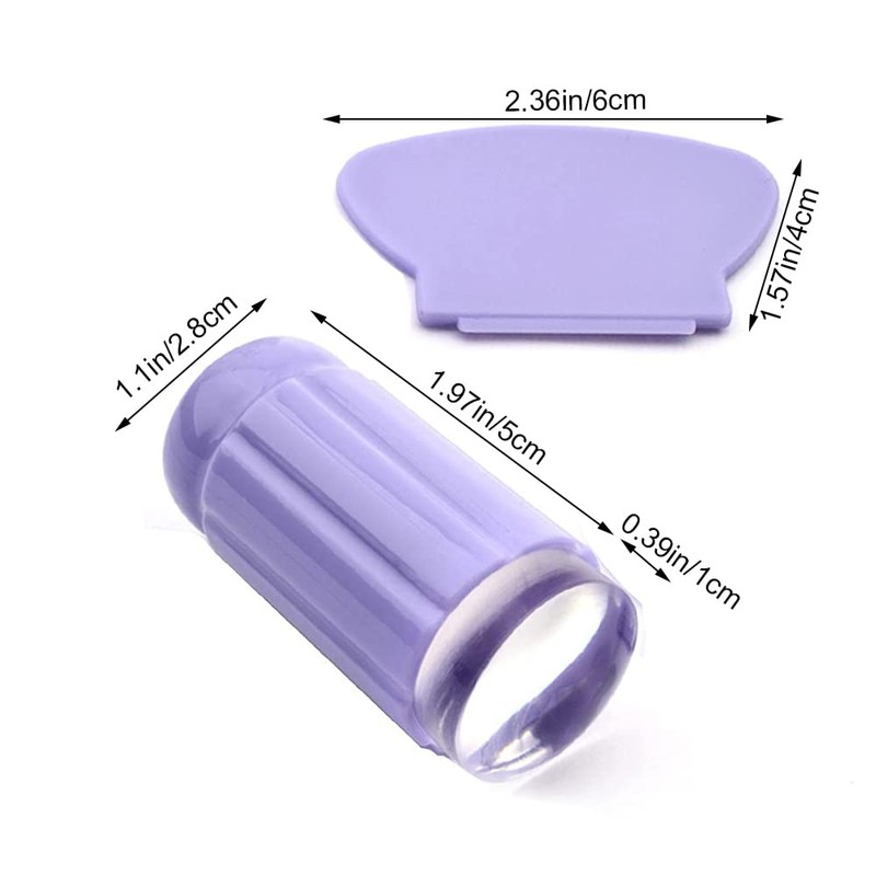 Nail Stamper Nail Art Stamping Stamper with Scraper Nail Print