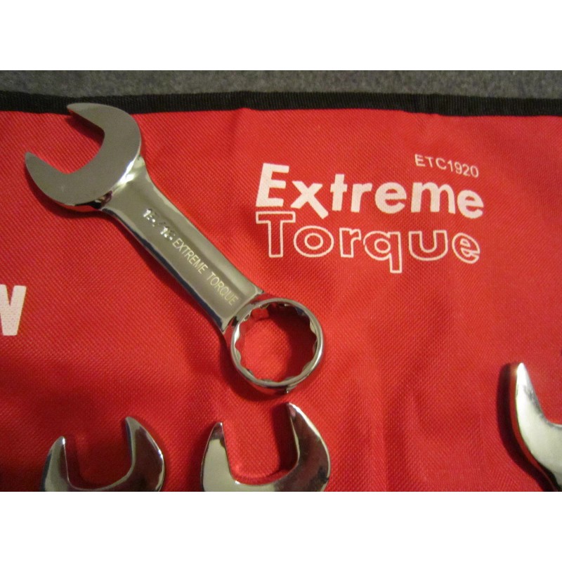Extreme Torque 11 pc SAE Stubby Midget Combination Wrench Set