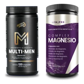 BPN PRO Multivitamínico para Hombre y Magnesio Complex Pack - Energía, Vitalidad y Bienestar Masculino con MultiMen y Magnesio, Ideal para Fortalecer tu Salud y Rendimiento Diario.