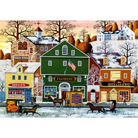 Buffalo Games - Charles Wysocki - Meats, Flowers, Hats - 300 Large Piece Jigsaw Puzzle