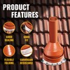 VIVIDA #6 Silicone Metal Roof Pipe Flashing Boot, High Temp
