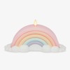 Luminara Flameless Home Decor - Pastel Crystal Rose Rainbow LED