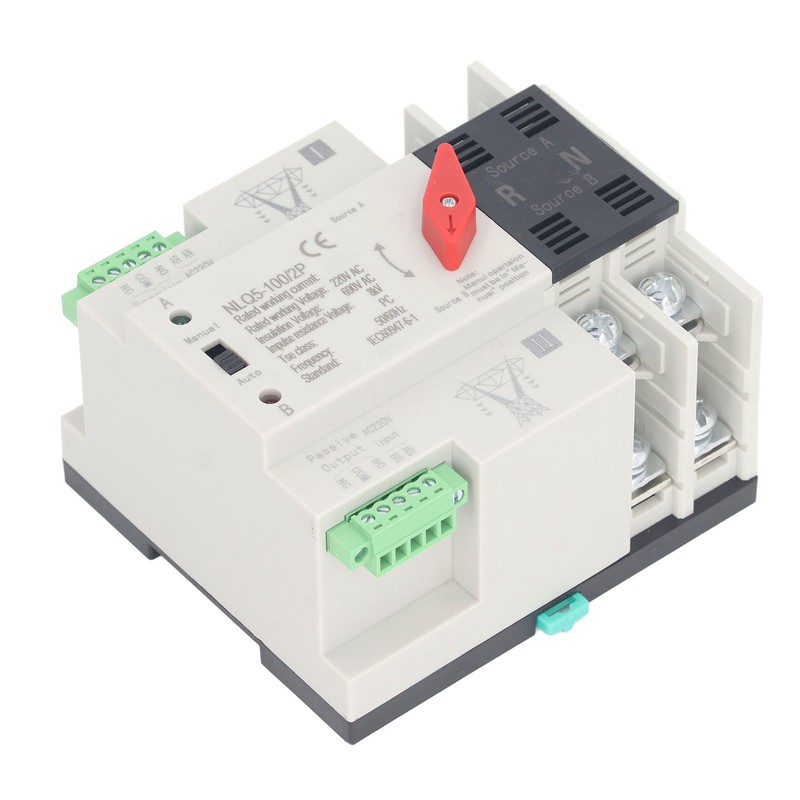 Dual Power Automatic Transfer Switch 2P Mini ATS Automatic Transfer