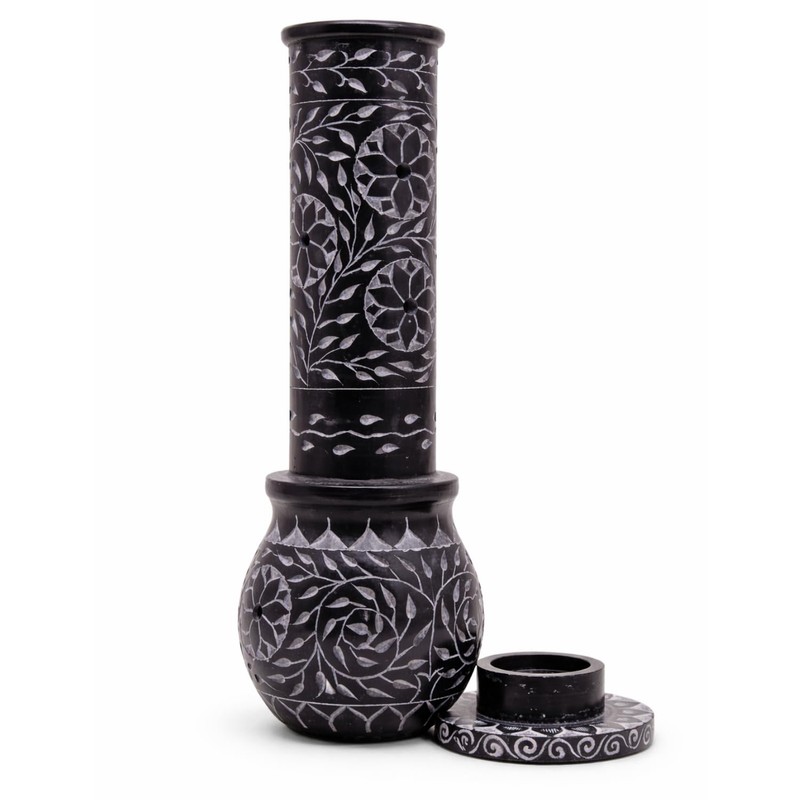 KC KULLICRAFT Hand Carved Marble Soapstone Incense Stick Holder –