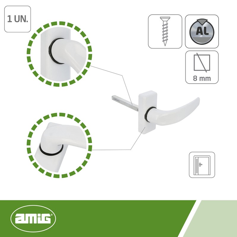 Amig - Delta Rosette Door Handle | 121 x 72