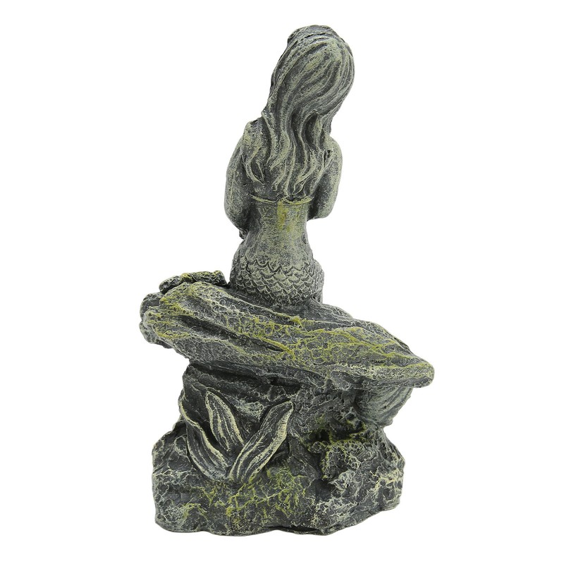 Aquarium Mermaid Statue Safe Resin Beautiful Fish Tank Mermaid Decor