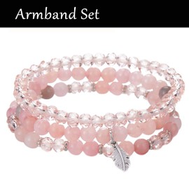 JeiibrZui Pearl Bracelet, Jewellery Wrap Bracelet, Stretch Women's Bracelet, Multilayer Bracelets Set, Friendship Bracelet, Multilayer Boho Fashion Jewellery for Mum, Grandma and Wife, Birthday Gift