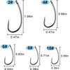 200pcs Carp Fishing Hooks Kit,Barbless Curved Shank Carp Hooks for