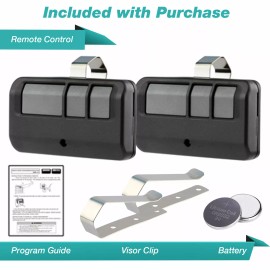 ECS 2 For 973LM Liftmaster SEARS Craftsman 3 Button Garage Remote 390mhz 972LM 971LM