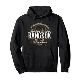 Thailand Vintage Style Retro Bangkok Pullover Hoodie