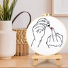Crafmanoe Hand Embroidery Starter Kit for Beginners Adults, Counted Stamped