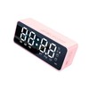 Digital Alarm Clock with BT Speaker, Mirror LED Display Clock