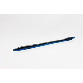 Zoom Trick Worm-Pack of 20 (Black Sapphire, 6.75-Inch)