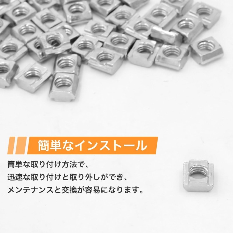 winova 50pcs M6 T Slider T Slot Nut Slider Nut