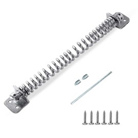 Gate Spring Closer for Wooden Gate Automatic Door Closer with Bright Zinc Plated Weather Resistant, Ideal for Outdoor Usage - 8'' BZP Gate Spring Fittings Included