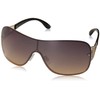 Rocawear Women's R3281 Gldbk Non-Polarized Iridium Shield Sunglasses, Gold Black,