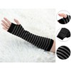 sourcing map Women's Arm Warmers Winter Knitted Cold Elbow Long