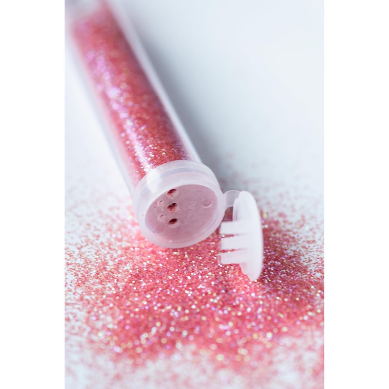 folia 57812 - Organic Glitter Mix Rainbow M, 5 Tubes