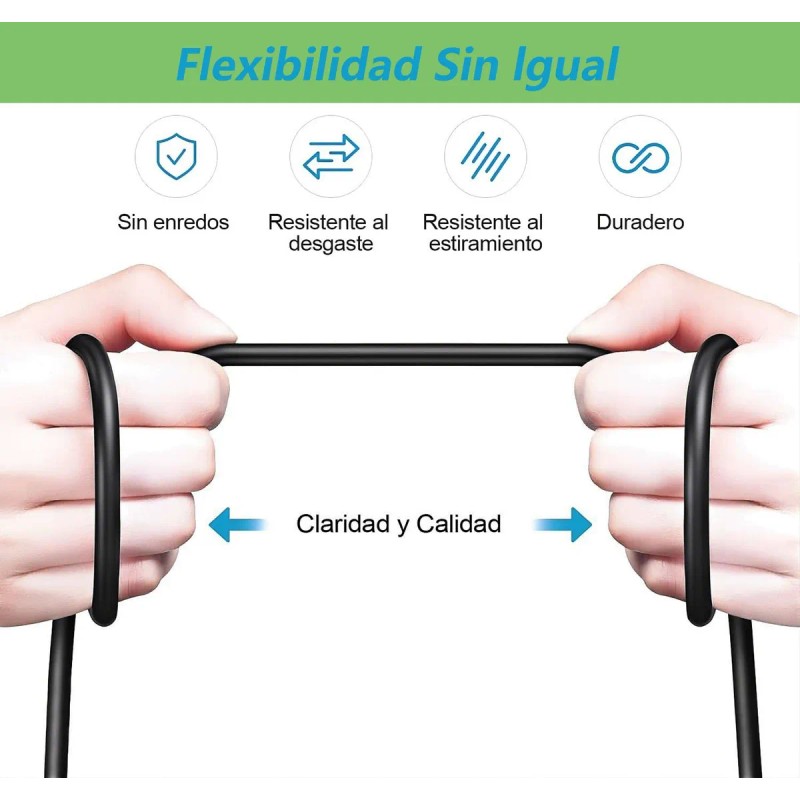 Cable Para Guitarra Plug 6.35mm Markimton 5 Metros 6 Pzas