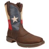 Durango Men's 11" Pull-On DB4446-M, Dark Brown/Texas Flag, 10.5 D