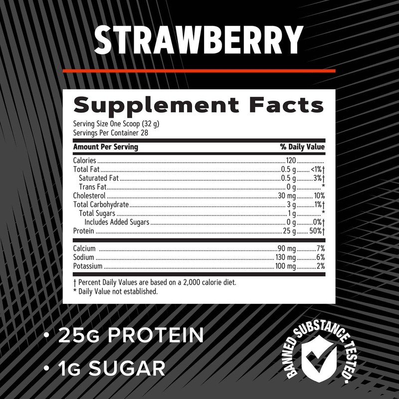 GNC AMP Pure Isolate Protein - Strawberry (28 Servings)